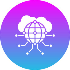 Obraz premium Cloud computing Icon