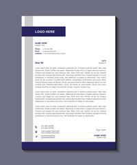 Corporate modern letterhead design template design. Corporate letterhead template, Company letterhead design, Office, Professional, Business, Vector illustration. Business Letterhead Bundle.