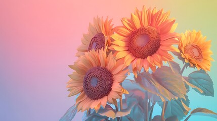 Fototapeta premium A lotus with fluid-like petals that shift between shades of teal and silver, appearing weightless in a dark void.