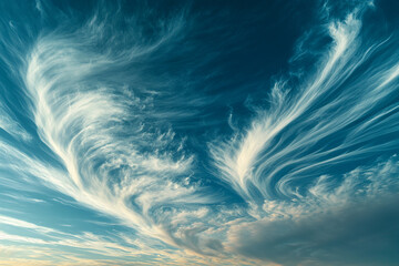 Obraz premium Blue sky and white clouds