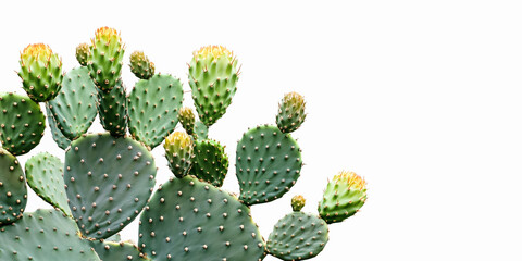 High-quality close-up of a prickly pear cactus highlighting natural details.