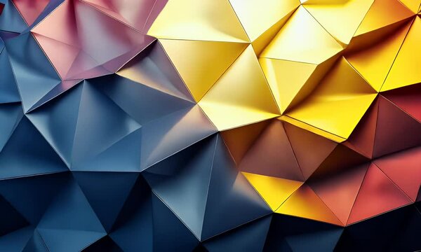 Abstract geometric design with vibrant colors