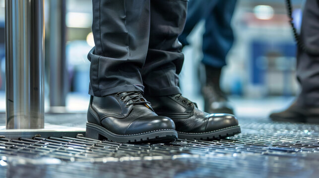 Security Officer Boots on Duty