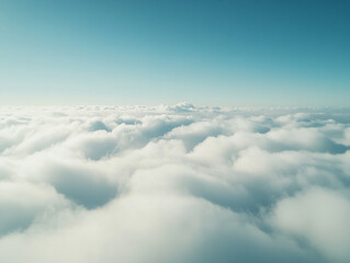 Naklejka premium Blue sky and white clouds