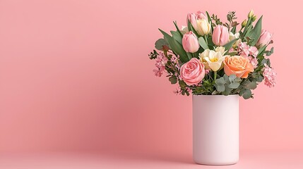 Spring floral arrangement indoor setting nature's beauty vibrant flora modern design