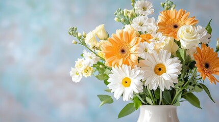 Fototapeta premium Vibrant spring flora arrangement nature-inspired decor floral art indoor setting close-up view