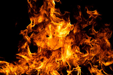 Blaze fire flame texture for banner background.