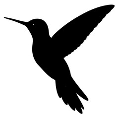 hummingbird silhouette vector