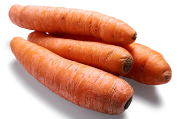 carrots isolated on white background