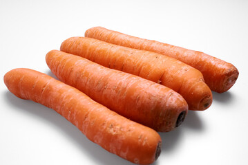 carrots isolated on white background