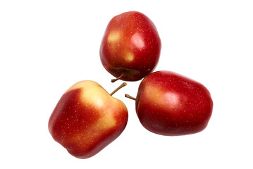 red apples isolated on white background