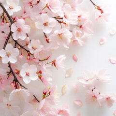 close up of cherry blossoms　桜の花のアップ