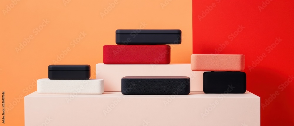 Poster Minimalist Home Office Tech Essentials Sleek Modular Storage Solutions for Productivity and Modern Workspace Design in 4K Ultra-Realistic Styling