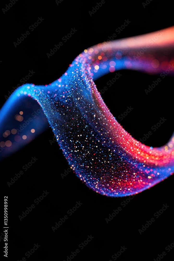 Poster Quantum Connectivity Immersive Digital Wave Visualization for Next-Gen AI and Network Innovation - Futuristic Data Transformation Aesthetic