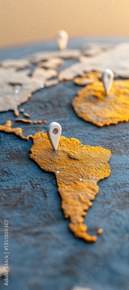 Poster Global Connectivity Reimagined Immersive Digital Nomad Cartography with Innovative Remote Work Visualization - Transformative Location Intelligence