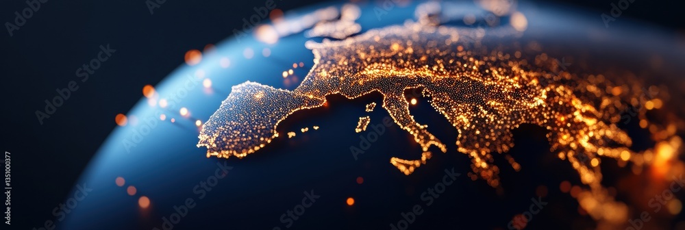 Aufkleber Cybersecurity Geospatial Intelligence Next-Gen Global Network Visualization with AI-Powered Digital Transformation for Enterprise Resilience