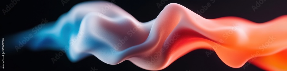 Aufkleber fluid gradient ai soundwave immersive digital visualization of voice technology innovation, capturin