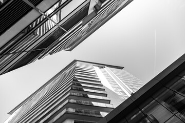 Fototapeta premium Building facade detail pattern