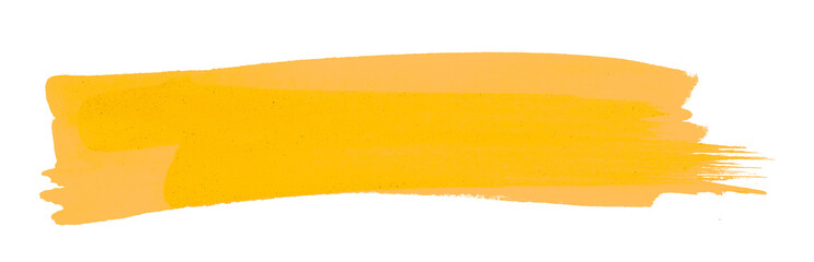 yellow brush isolated on transparent background