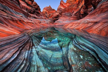 Vibrant Hues of Nature A Reflection in the