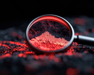 Cyber Forensics Visualization Next-Gen Digital Threat Detection through Precision Magnification of Red Pixel Threat Landscapes - Advanced Security Intelligence