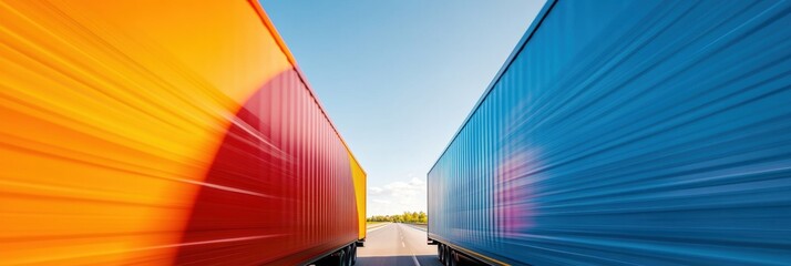 AI-Powered Logistics Visualization Dynamic Freight Corridor Showcasing Hyper-Efficient Transportation Technology with Vibrant Color Gradient Symbolizing Supply Chain Innovation