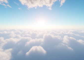 Blue sky and white clouds