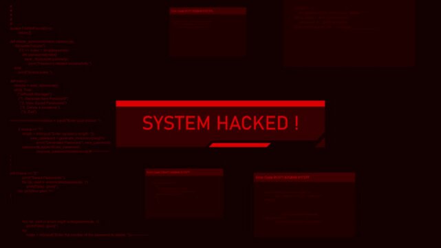 Hacking unauthorized access cyber security system hacked cyberattacks hack accessing a system