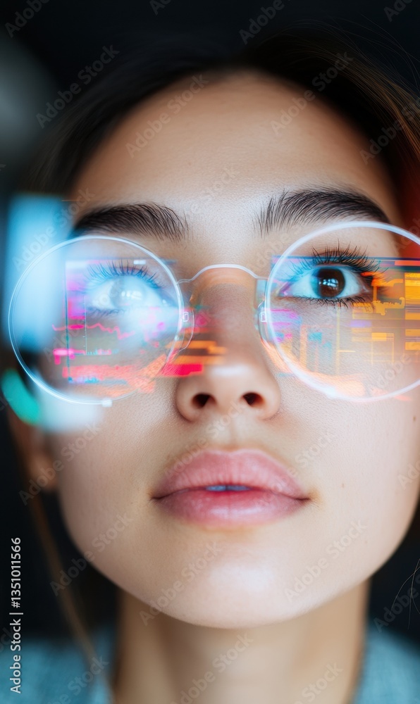 Aufkleber immersive digital futures next-gen ar visualization for young innovators - transformative tech persp