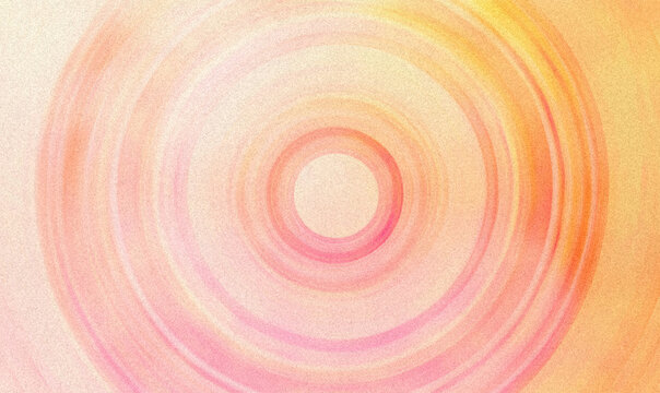Soft Pink, Peach, and Yellow Radial Gradient with Concentric Rings and Gentle Texture Grainy Texture Noise texture futuristic dynamic poster header cover wallpaper banner backdrop design,