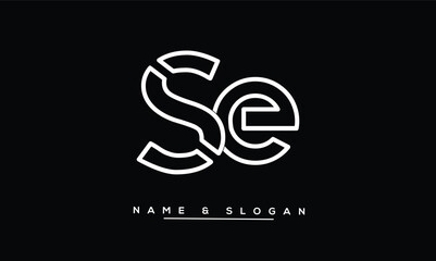 SE, ES Abstract Letters Logo Monogram