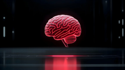 Background of an Abstract AI Concept&mdash;Illustration of Future Artificial Intelligence