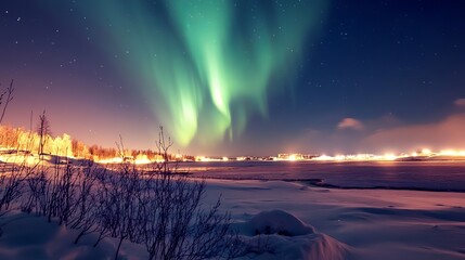 Northern Light at kiruna sweden