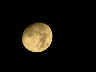 full moon in the night sky