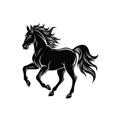 Horse Vector Illustration – Elegant Stallion Design, Animal Art, Clipart