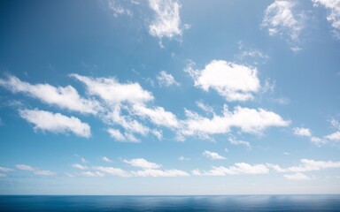 Obraz premium Summer festival, Azure sky meets tranquil ocean