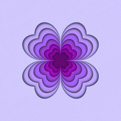 beautiful layered flower design in shades of purple, featuring soft, textured background that enhances its elegance and charm