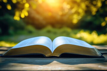 open book with autumn leaves
