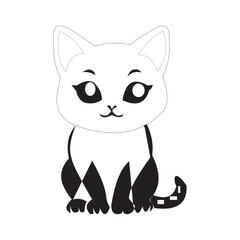 vector illustration of a cat