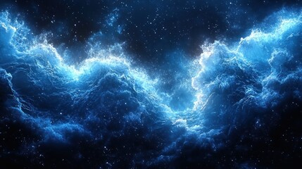 Fototapeta premium Cosmic nebulae, glowing clouds in deep space