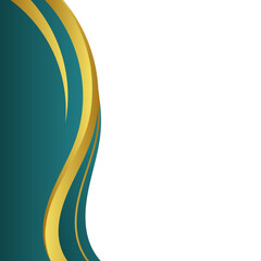 Elegant Gold Curve Border