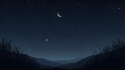 starry night sky minimalist wallpaper 