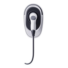 Fast charger connectors for electric car Isolated on a transparent background