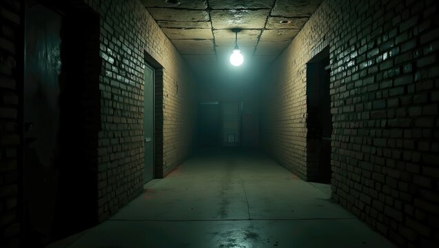 Atmospheric world of a basement room.