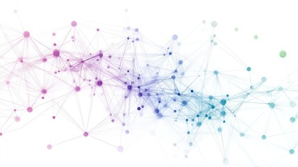 Abstract network connections, data flow, interconnected nodes
