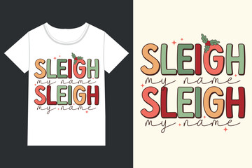 Sleigh my name Christmas,Retro Christmas eps,
Christmas eps file,Retro 
Christmas eps, Retro Christmas Clipart, Merry Christmas