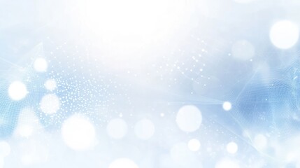 Abstract light bokeh, soft blue and white background, ethereal effect, suitable for wallpaper or backdrop