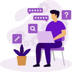 IT Service Illustration