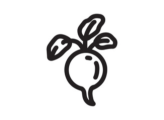 Set of an Beet Fresh Vegetables Icon