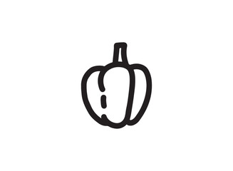 Set of an Paprica Fresh Vegetables Icon